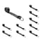 Tie 4 Safe 2" x 10' Lasso Strap w/ O Ring Auto Tie Down Wheel Lift Tow Truck Trailer, 10PK TWS21-510-W9-BLK-C-10 - alternate 1